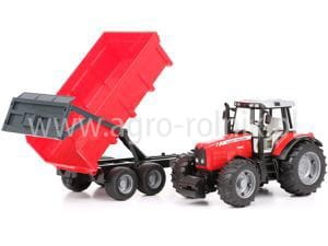 Traktor Massey Ferguson7480 z przyczepą BRUDER 02045