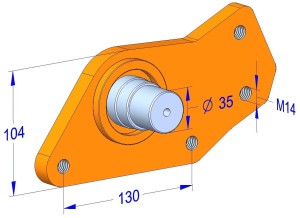 Wahacz lewy C342.05.03.00 SAMASZ