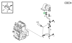 Uszczelka turbiny 04182520 SDF PARTS