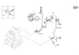 Uszczelka turbosprężarki 04296508 SDF PARTS