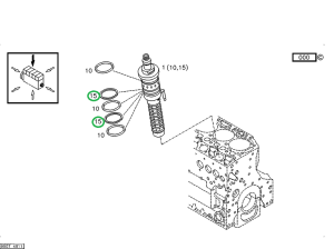 Pierścień 01319140 SDF PARTS
