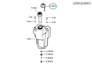 Korek zbiornika ADBLUE 0.023.8328.4 SDF PARTS