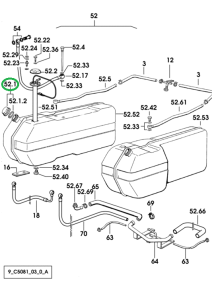 Korek paliwa 0.177.8116.3/40 SDF PARTS