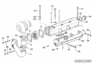 Uszczelka turbo 0.007.0741.0 SDF PARTS