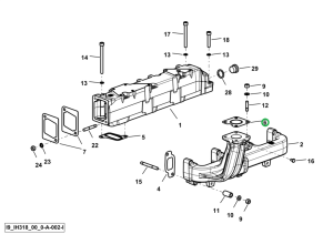 Uszczelka kolektora 0.020.4191.0 SDF PARTS