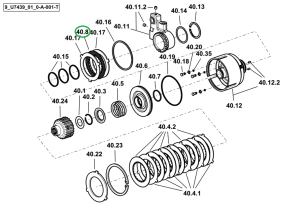Tarcza sprzęgła WOM Ø mm 98 - mm 2.2 0.008.9947.2 SDF PARTS