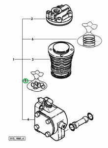 Zestaw uszczelek 0.010.3702.0 SDF PARTS