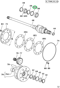 Podkładka dystansowa 56x62x7 2.1579.731.0 SDF PARTS