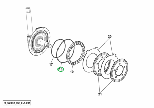 Pierścień uszczelniający Ø 221.84 x 3.53 2.1539.118.0 SDF PARTS