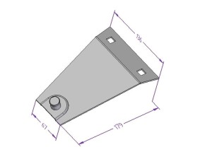 Trzymak nożówy prosty c105.05.03.00 SaMasz