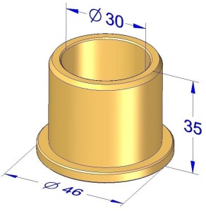 TULEJA PRZEGUBU C105.02.22.00 (MOSIĄDZ) (Z010/2)- (5036.02.0389) (S) <2> SAMASZ