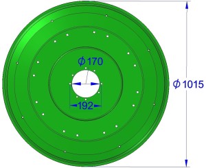 TALERZ ROBOCZY C105.05.05.00  (Z010/2) (S) SAMASZ