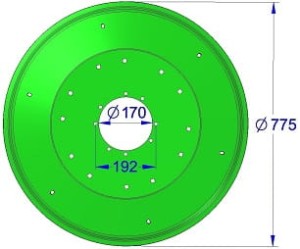 TALERZ ROBOCZY  (Z010) (S) C103.05.01.00 SAMASZ