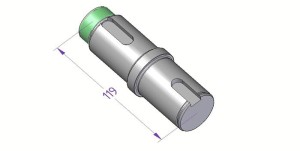 WAŁEK NAPĘDOWY DYSKU C540.03.05.00 (KT 30) (S) SAMASZ