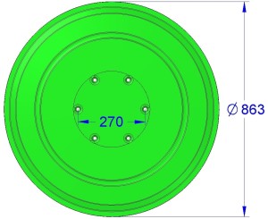 Talerz ślizgowy C104.05.04.00 (Z010/1) (S) SAMASZ