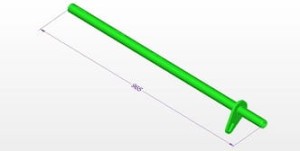 Ramię grabiące C302.05.01.00/1 (Z300, Z350) (S) SAMASZ
