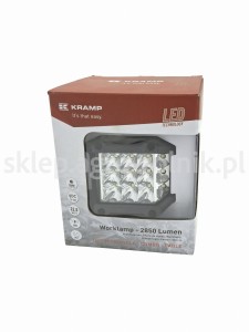 Lampa robocza LED, kwadratowa, 22.5W 2850 lm 10/30V światło krótkie z wiązką punktową Combo 15 LED LA10094  Kramp