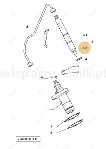 Rozpylacz 2.4729.210.0 DEUTZ-FAHR