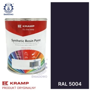  Lakier do maszyn RAL, 5004 ciemno-niebieski 1 l KRAMP