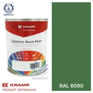 Lakier pasujący do maszyn Bruns zielony RAL6090 1L KRAMP