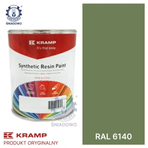 Lakier pasujący do maszyn Diedam zielony RAL6140 1L KRAMP