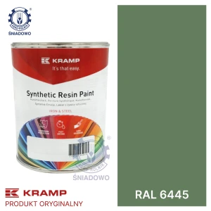 Lakier pasujący do maszyn Brandtner zielony RAL6445 1L KRAMP