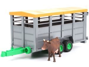 Przyczepa do przewozu zwierząt + figurka BRUDER 02227