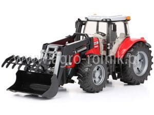 Traktor Massey Ferguson 7600 z ładowaczem BRUDER  03047