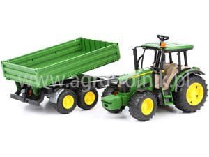 Traktor John Deere 5115M z przyczepą BRUDER 